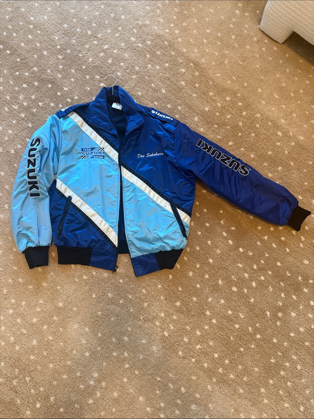 Vintage Suzuki Racing Bomber Jacket size L